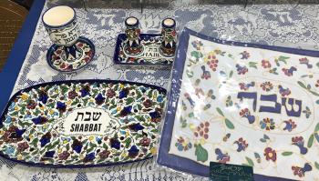 Jerusalem Pottery Shabbat Set